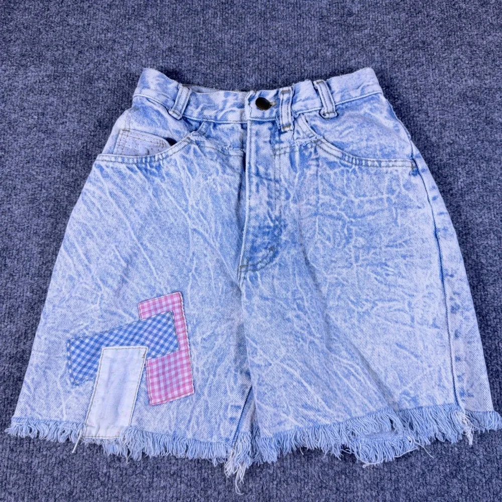 Vintage  Beverly Hills Denim Co Acid Wash High Waist Jean Shorts 80s/90s Size 3